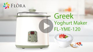 Flora Yoghurt Maker FLYME120 Making Yoghurt [upl. by Ennovehs]