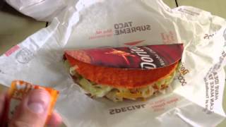 Taco Bell Doritos Locos Tacos Review [upl. by Ahsenet]