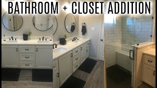 OUR BATHROOM  CLOSET ADDITION [upl. by Ness627]