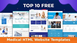 Top 10 Free Medical HTML Website Templates  Best Free Responsive Medical Templates  Wpshopmart [upl. by O'Doneven445]