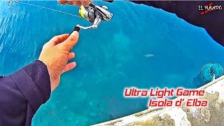 Light Rock Fishing  Ultralight Game  Isola d Elba  LRF Elba isle [upl. by Debra]