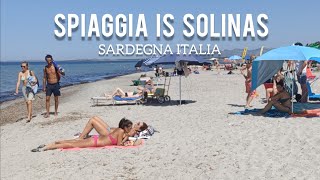 Walking Tour Spiaggia Is Solinas  Masainas Italia  Sardegna [upl. by Jarus]