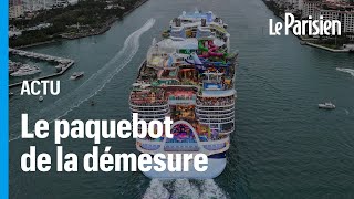 Le plus grand paquebot du monde quitte Miami pour sa première croisière [upl. by Jonathon]