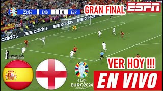 España vs Inglaterra En Vivo DONDE VER Partido Final JUEGA ESPAÑA VS INGLATERRA Final Eurocopa [upl. by Nerwal20]