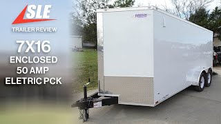 7x16 Enclosed Trailer with Electrical Package 2 5200lb Axles [upl. by Odnanreh280]