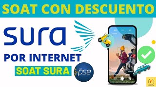 Comprar el SOAT en SURA con descuento Por INTERNET Ya aplica el 50 [upl. by Fihsak]