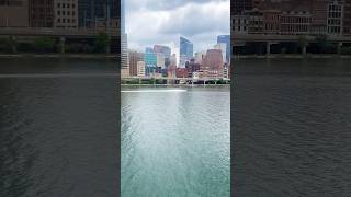 View of the City of Pittsburgh on the Gateway Clipper River Boat Tour ⚓️ June 2024 jetski [upl. by Ttenrag718]