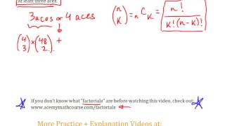 Combination Combinatorics amp Probability Cards Word Problem 6 [upl. by Durarte]