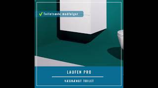 Laufen Pro Rimless væghængt toilet mtoiletsæde hvid  EAN 7612738909239 [upl. by Pitt981]