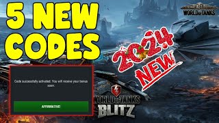 NEW world of tanks blitz codes 2024  WOT New Codes 2024  codes world of tanks blitz january 2024 [upl. by Anillek]