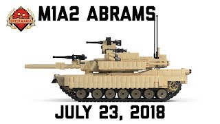 M1A2 Abrams  Main Battle Tank  Custom Military Lego [upl. by Obbard385]