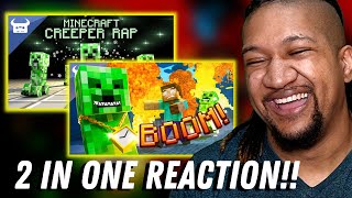 Double Reaction  MINECRAFT CREEPER RAP  REMIX  Dan Bull  ENDING A [upl. by Maurili]