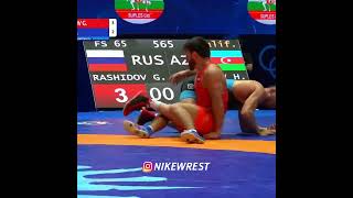 Scandalous fight Gadzhimurad Rashidov VS Haji Aliyev wrestling wrestlingnews wrestrus uww [upl. by Ynohtona334]