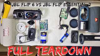 JBL Flip 6 vs JBL Flip Essential 2 FULL TEARDOWN in Just 15 Minutes [upl. by Hazrit564]