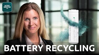 Northvolts Battery Recycling  Prof Emma Nehrenheim  Battery Podcast [upl. by Manthei]