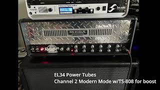 Mesa Boogie Single Rectifier EL34 vs 6L6 Power Tube comparison  Metal [upl. by Imogene439]