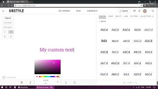 URSTYLECOM  How to use the text feature TUTORIAL [upl. by Sancho737]