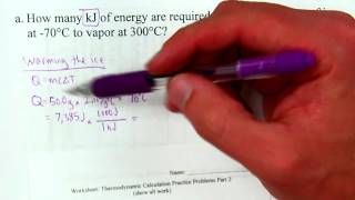 Calculating Energy Changes involving Phase Changes [upl. by Esbensen]