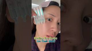 I Tried Using Eyedrops For Skincare skincare skincareroutine [upl. by Siwel525]