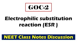 12  Electrophilic substitution reaction ESR [upl. by Idet]