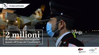 COVID19 2 milioni di mascherine ai Carabinieri Cerimonia di consegna con lAD CDP Fabrizio Palermo [upl. by Lacefield]