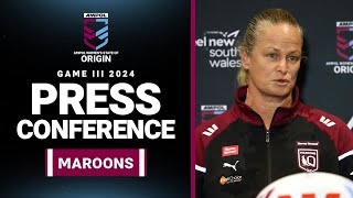 State of Origin 2024  QLD Maroons Press Conference  Game 3 [upl. by Reklaw]