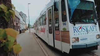 Walking through Trondheim Norway By tram CINEMATIC [upl. by Nadeen]