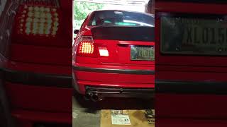 Turbo E46 Redline revs bangs and flames shorts [upl. by Aniretake151]