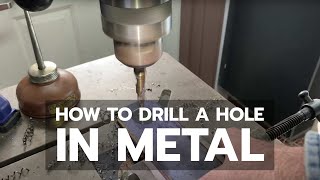 How to Drill a Hole in Metal 14quot Steel [upl. by Annelak840]