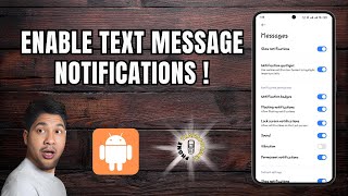 How to Enable Text Message Notifications on Android [upl. by Gilbertson]