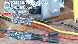 DYS XMS30A Mini ESC Performance Tests [upl. by Ylirama]