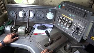 IRFCA Inside Alco WDM3D Diesel Locomotive Ultimate Loco Cab Ride at 110KMPH [upl. by Michaela]