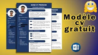 Modèle de CV gratuit et simple [upl. by Tenner780]