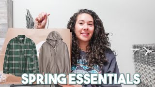 Musthave Spring Styles Hollister Tryon Haul  Clothing Essentials [upl. by Etnohc732]