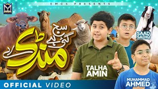 Talha Amin  Saj Gae Hai Mandi Re  Beautiful Video  Bakra Eid Song 2024  EMCS [upl. by Saihttam]