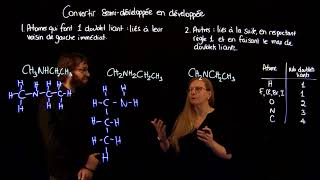 Convertir une formule semidéveloppée en formule développée  3 de 3 [upl. by Aramo575]