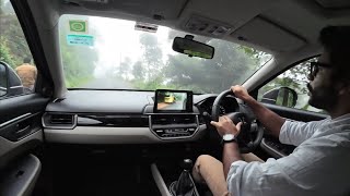 🌫️🌁Driving in Fog😱😱 Maneuvering in thick cloud cover Honda Elevate Manual [upl. by Pozzy105]