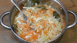 Маринованная КАПУСТА просто восторг Хрустящая сочная и очень вкусная Быстрый простой рецепт [upl. by Eelirak95]