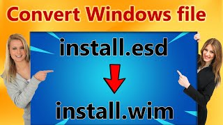 Convert installesd to installwim  Step by Step Tutorial [upl. by Rebhun]