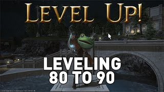 FFXIV Endwalker  Fastest Leveling From 80 to 90 [upl. by Celeski]