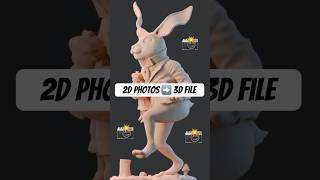 2D photos into 3D file photogrammetry 3dscanning 3dprinting [upl. by Glynnis26]