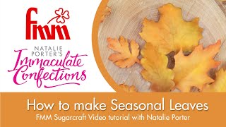 Seasonal Leaves from FMM Sugarcraft and Immaculate Confections [upl. by Waxler]