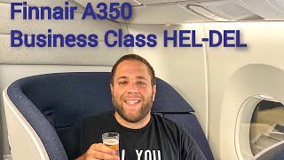 Finnair A350 Business Class Helsinki HEL to New Delhi DEL [upl. by Guyon]