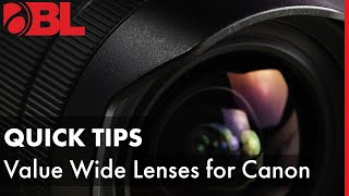 The 5 Best Value Canon Wide Angle Lenses 2019  BL Quick Tips [upl. by Silvano15]