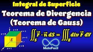 Teorema de la divergencia o Teorema de Gauss EJEMPLO RESUELTO [upl. by Aretse964]