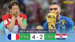 HIGHLIGHTS  FRANCE  42  CROATIA FIFA WORLD CUP FINAL 2018  4k💥 [upl. by Houston]