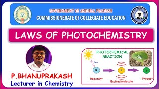 LAWS OF PHOTOCHEMISTRY [upl. by Eonak]