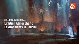 Lighting Atmospheric Environments in Houdini  Video Tutorial​ [upl. by Modnarb]