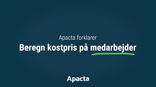 Kostpris på medarbejder  For håndværkere  Apacta [upl. by Curtis860]