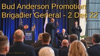 Bud Anderson Brigadier General Promotion Dec 2 2022 [upl. by Tamiko648]